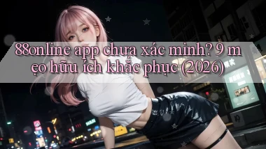 88online app chưa xác minh 9 mẹo hữu ích khắc phục (2026)