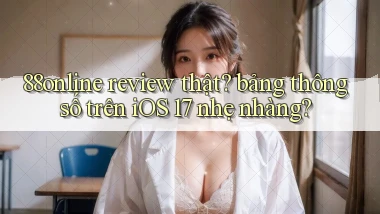 88online review thật bảng thông số trên iOS 17 nhẹ nhàng