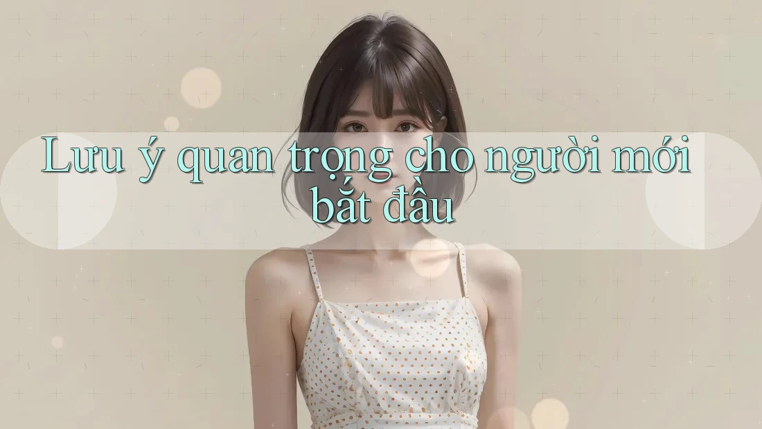 Lưu ý quan trọng cho người mới bắt đầu