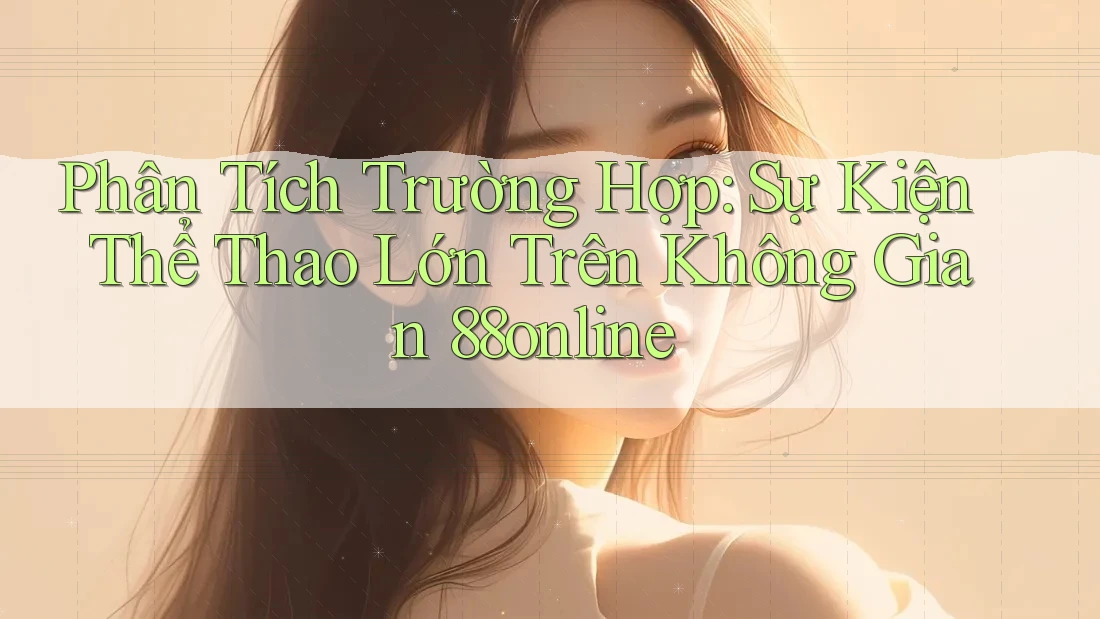 Phân Tích Trường Hợp: Sự Kiện Thể Thao Lớn Trên Không Gian 88online Phân Tích Trường Hợp: Sự Kiện Thể Thao Lớn Trên Không Gian 88online