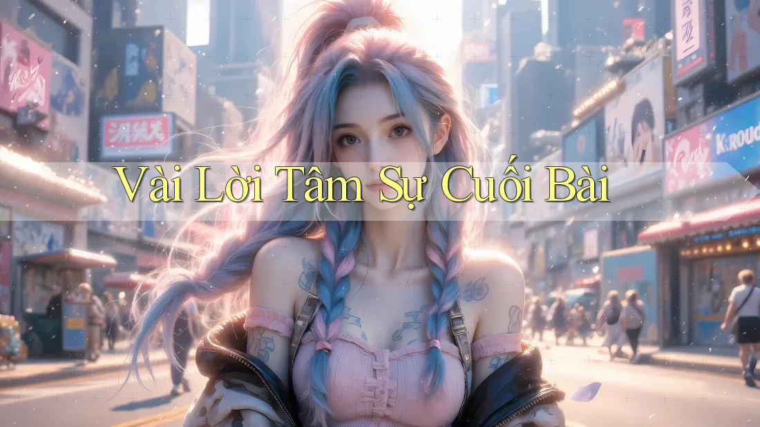 Vài Lời Tâm Sự Cuối Bài… Vài Lời Tâm Sự Cuối Bài…